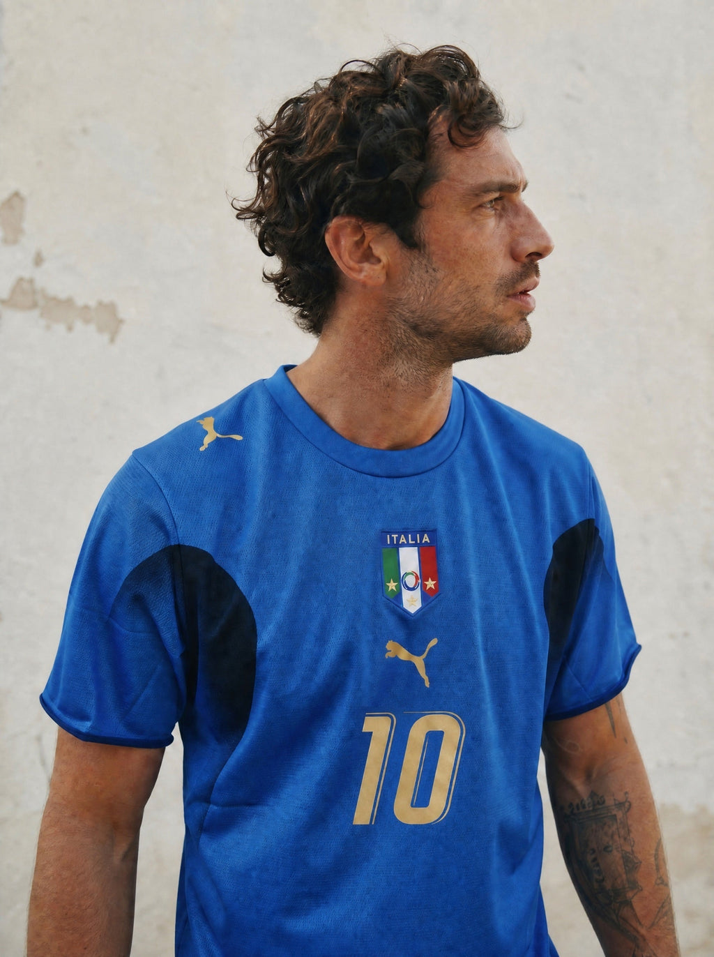 Del piero Maglia Italia 2006 retro in campo