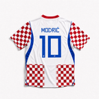 dettaglio maglia Croazia 2026 Home texture moderna e simbolo nazionale
