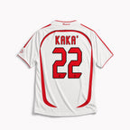 Maglia AC Milan Away 2006/07 Kaká numero 22 retro bianca finale Champions League
