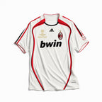 Maglia Milan Away 2006/07 vista frontale bianca con sponsor bwin
