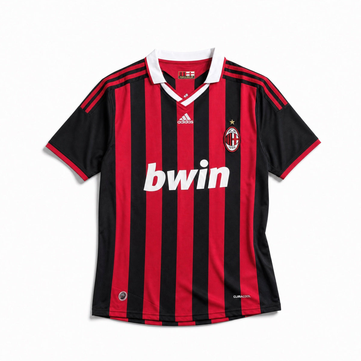 Maglia David Beckham Milan Home 2009/10 vista frontale