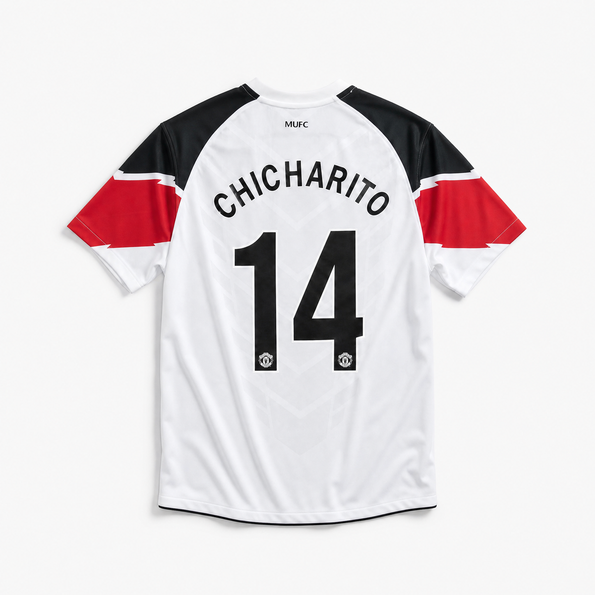 Maglia Chicharito Manchester United Away 2010/11 vista posteriore con numero 14