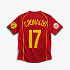 Cristiano Ronaldo CR7 Portugal Home Jersey 2004