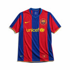 Maglia Barcellona 2007/08 Home 50 anniversario Camp Nou vista frontale
