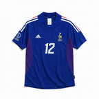 Maglia Francia home 2002 blu vista frontale