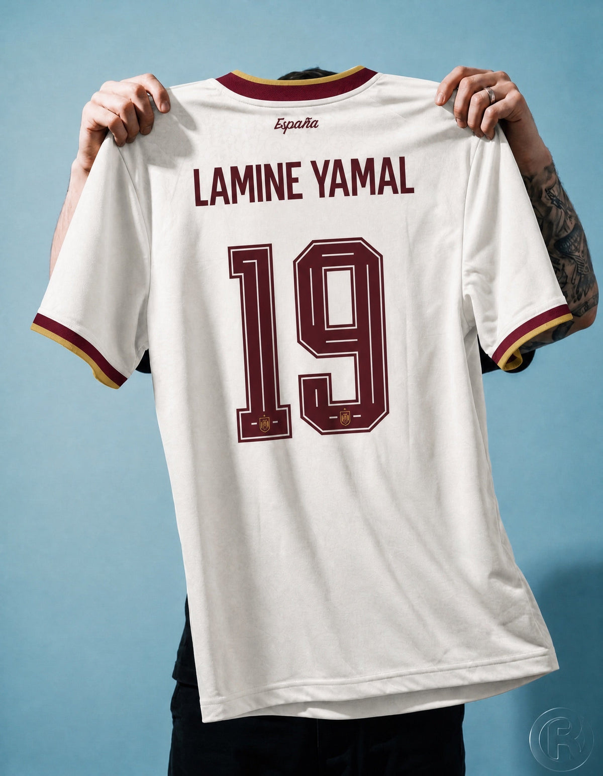 Lamine Yamal Spain Away Jersey 2026 World Cup Winner (2 Stars)