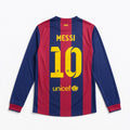 Maglia Barcellona 2014/15 home maniche lunghe Messi numero 10 retro blaugrana
