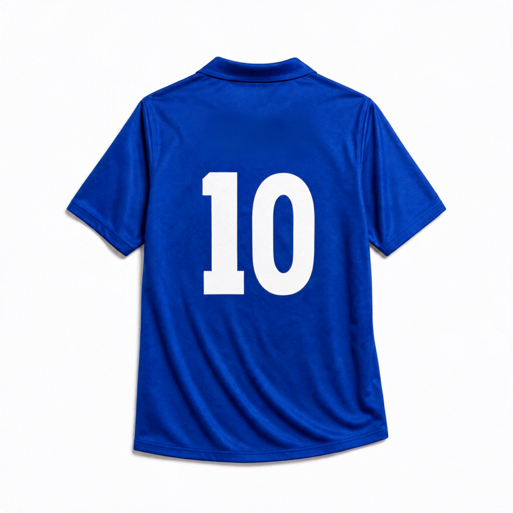 Maglia Brasile away 1957 vintage numero 10 vista posteriore