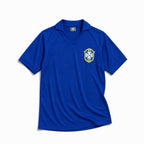 Maglia Brasile away 1957 blu vista frontale