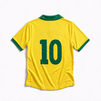 Maglia Brasile home 1958 vintage numero 10 vista posteriore