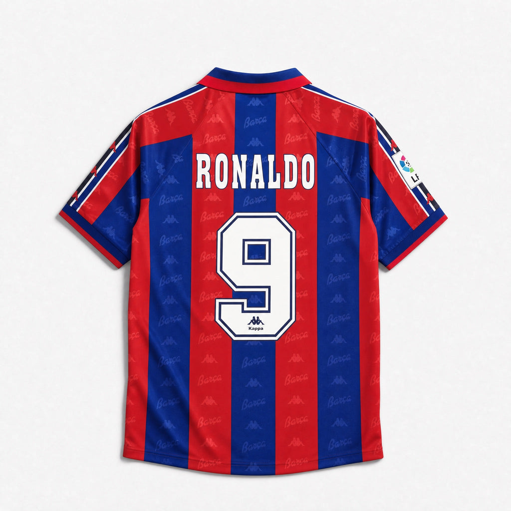 Maillot Ronaldo R9 Barcelone domicile 1996/97
