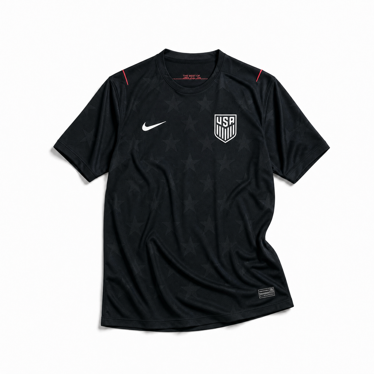 Maglia USA Away 2026 nera Nike con pattern stelle tono su tono
