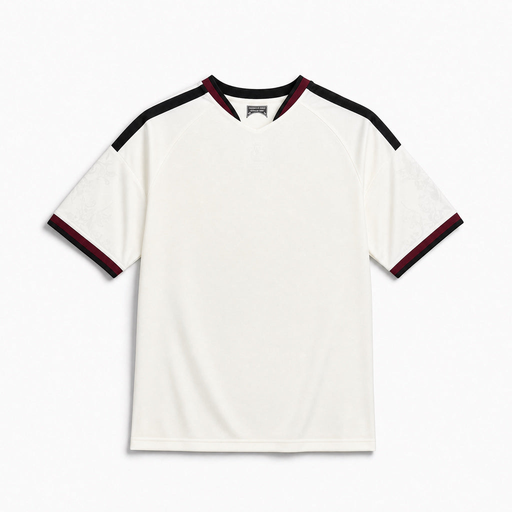 Maglia Man. United Third 2026/27 vista completa con colletto e bordi a contrasto