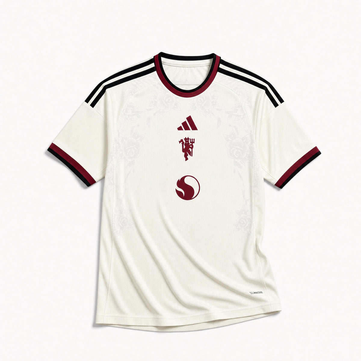 Maglia Man. United Third 2026/27 color avorio con dettagli bordeaux