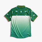 Retro della Maglia Away Marocco 1994 World Cup con sfumatura verde verticale.