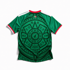 Mexico Maglia Home 2026 World Cup vista posteriore con motivo decorativo geometrico verde
