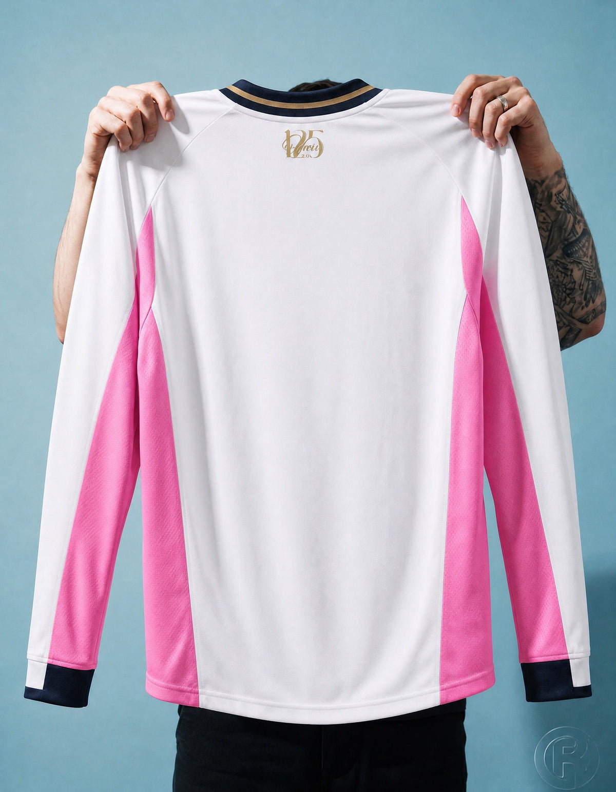 Palermo maglia celebrativa 125 anni 2025 design bianco rosa e nero