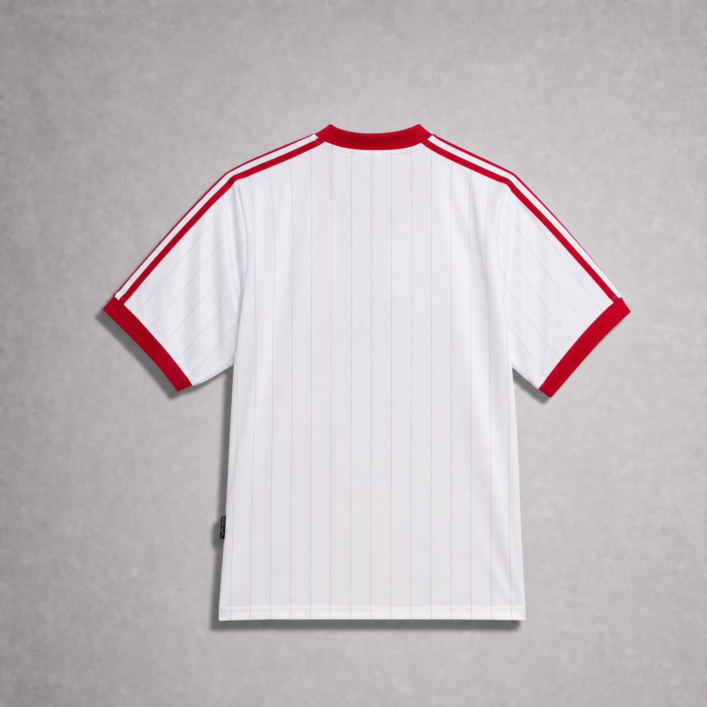 Maglia Polonia 1982 home retro vista posteriore design vintage anni 80