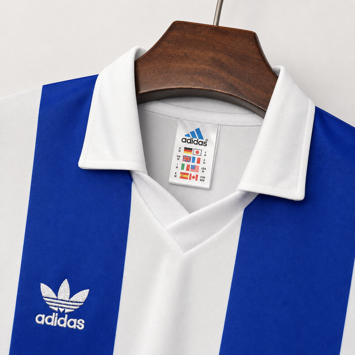 Dettaglio colletto Porto maglia vintage home 1986/87