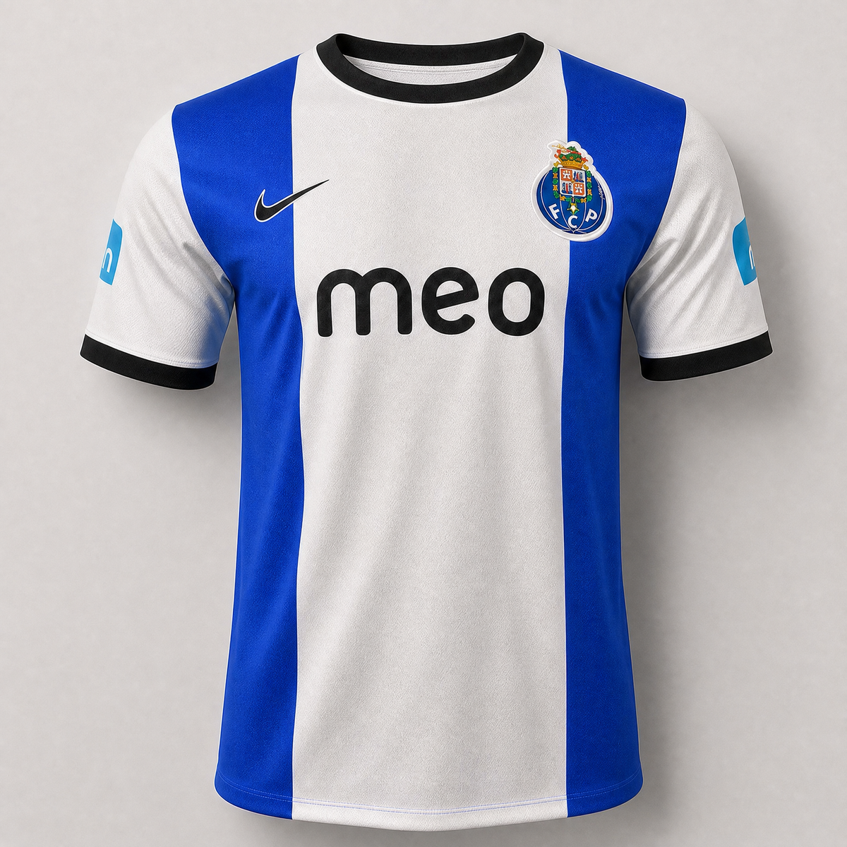 Porto maglia home 2012/13 vintage con dettagli blu e bianchi
