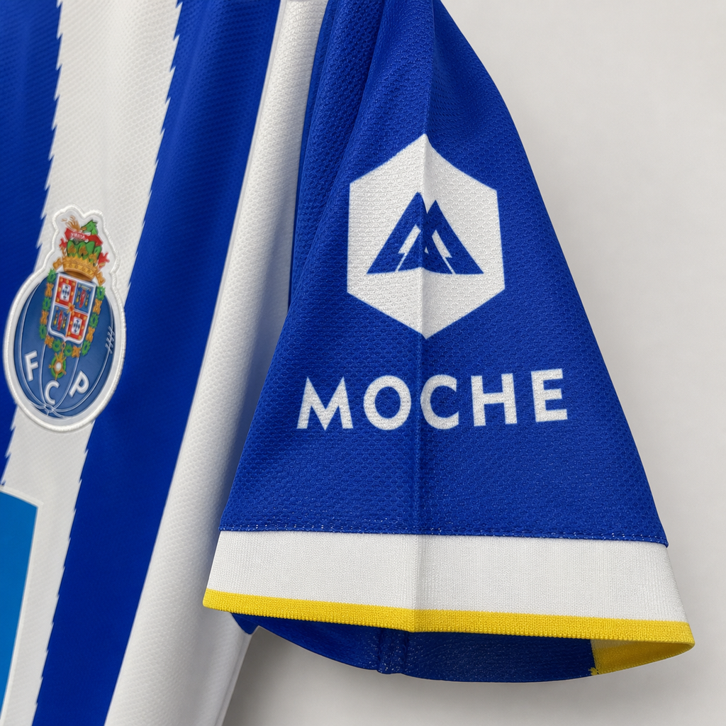 2013/14 Porto maglia home  vintage con strisce blu e bianche