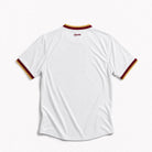 Retro della Maglia Away Spagna Vittoria Mondiali 2026 con finiture rosse sulle maniche e sul colletto.