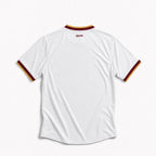 Retro della Maglia Away Spagna Vittoria Mondiali 2026 con finiture rosse sulle maniche e sul colletto.