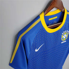 Tessuto maglia Brasile Away 2010 blu intenso