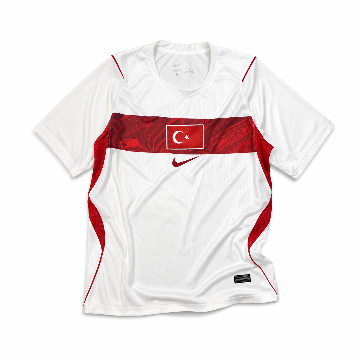 Turkey Maglia Away 2026 World Cup vista frontale design elegante chiaro
