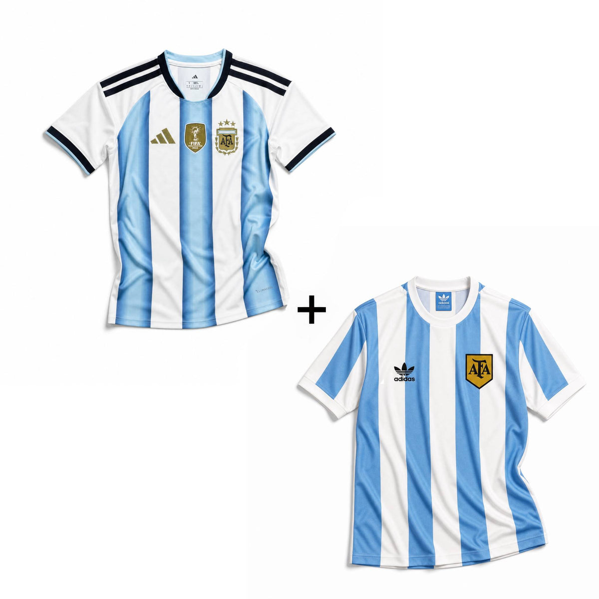 Argentina Trøje Hjemme 1978 VM-sejr + Argentina Trøje Hjemme 2026 World Cup