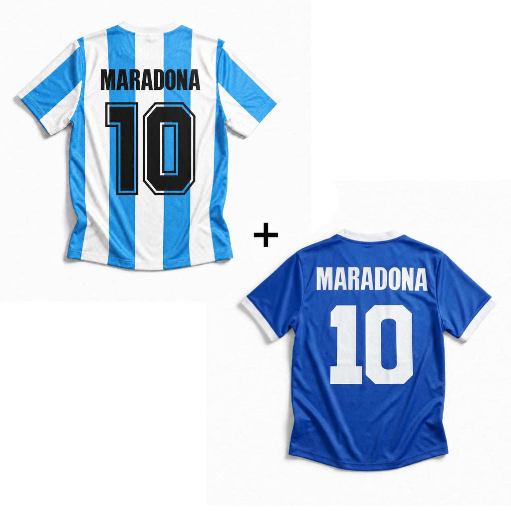 Maglia Maradona Argentina Home 1986 Vittoria Mondiali + Maglia Maradona Argentina Home 1986