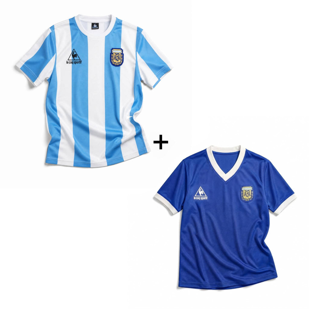 Maglia Maradona Argentina Home 1986 Vittoria Mondiali + Maglia Maradona Argentina Home 1986