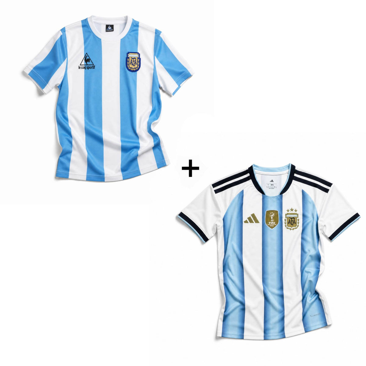 Maradona Argentina Trøje Hjemme 1986 VM-sejr + Argentina Trøje Hjemme 2026 World Cup