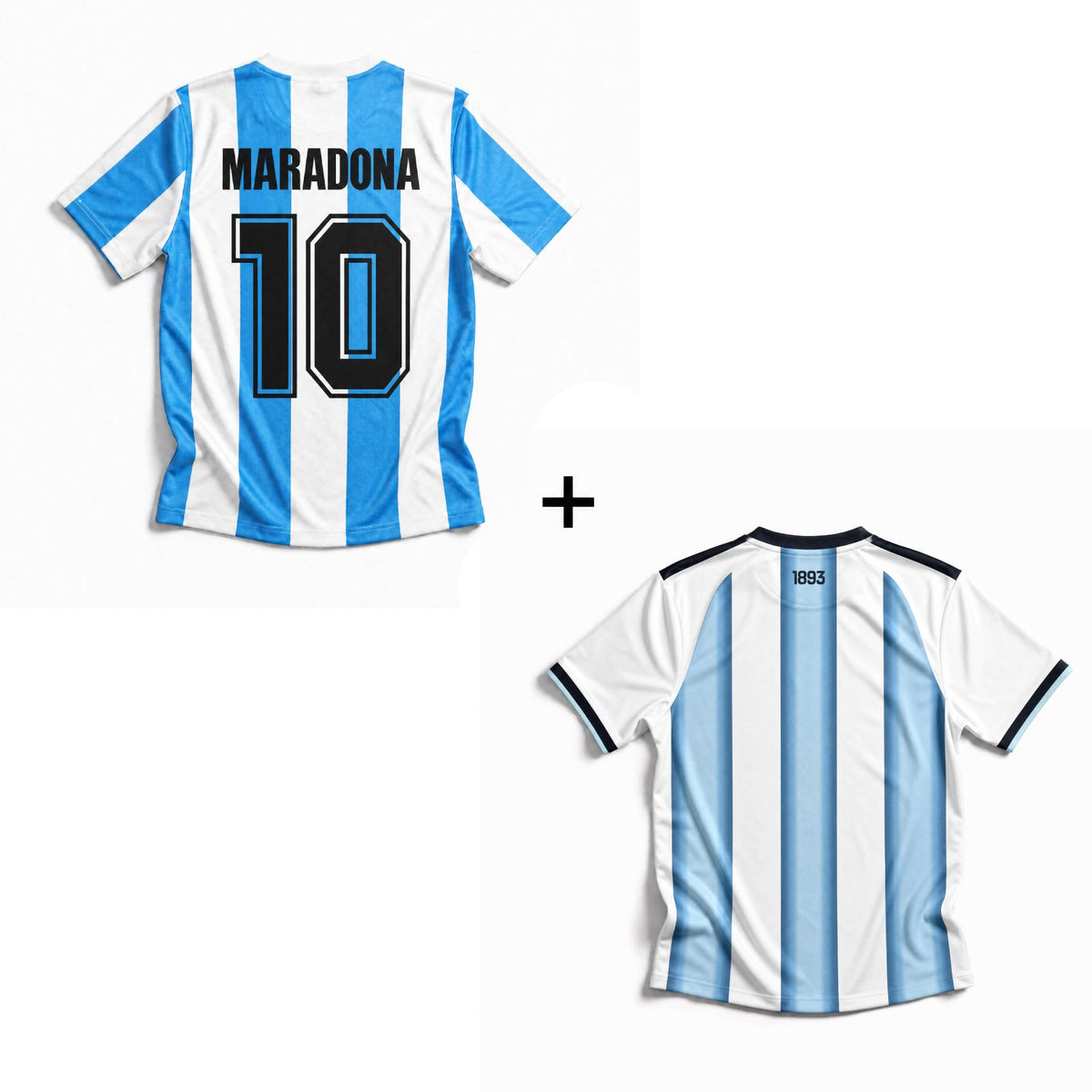Maradona Argentina Trøje Hjemme 1986 VM-sejr + Argentina Trøje Hjemme 2026 World Cup