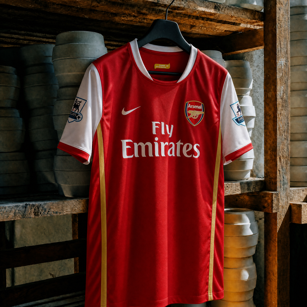 Maillot domicile rouge d’Arsenal 2006/07