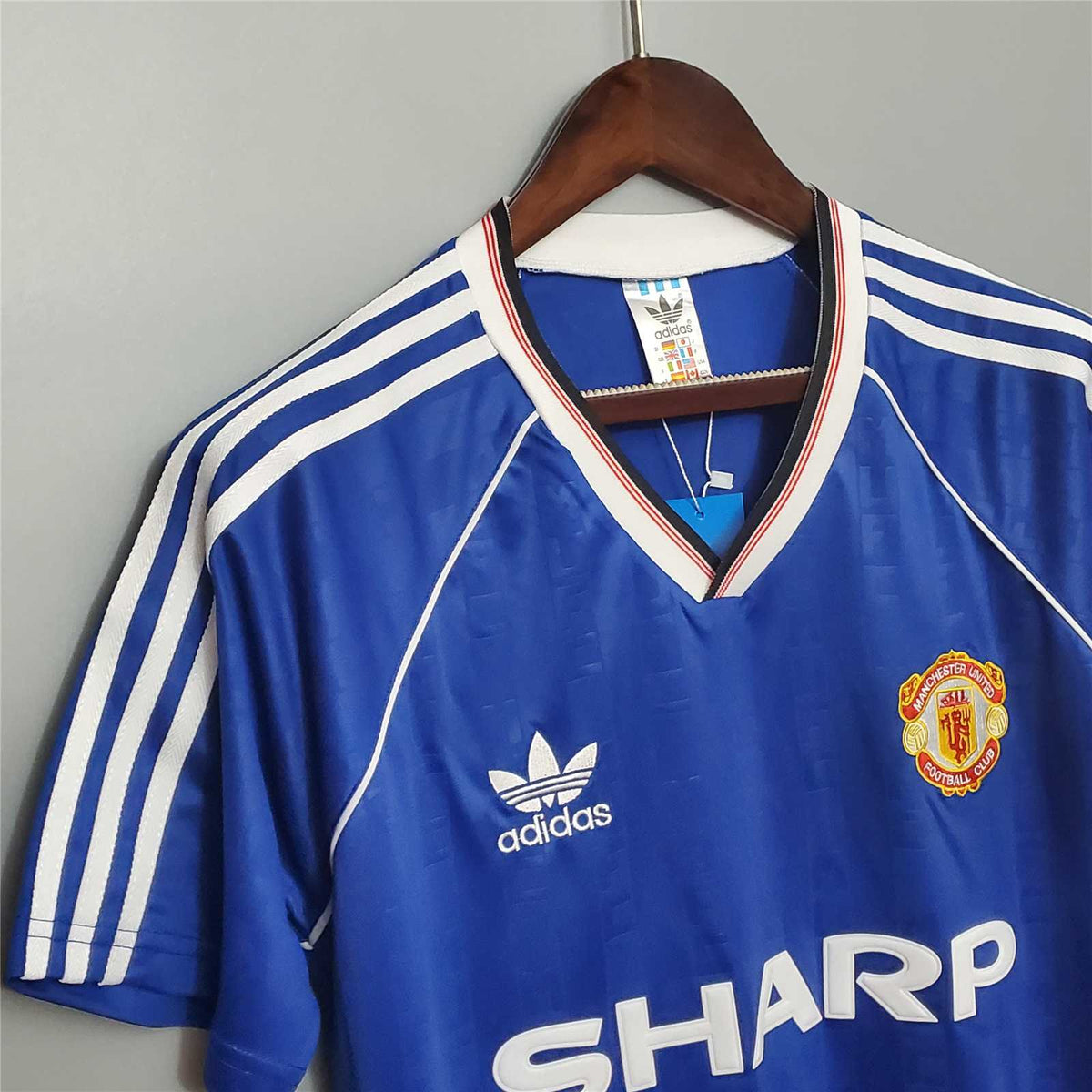Man. United Camiseta visitante azul 1988/89