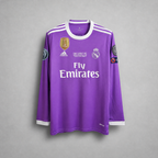 Cristiano Ronaldo CR7 Real Madrid Away Long Jersey 2017