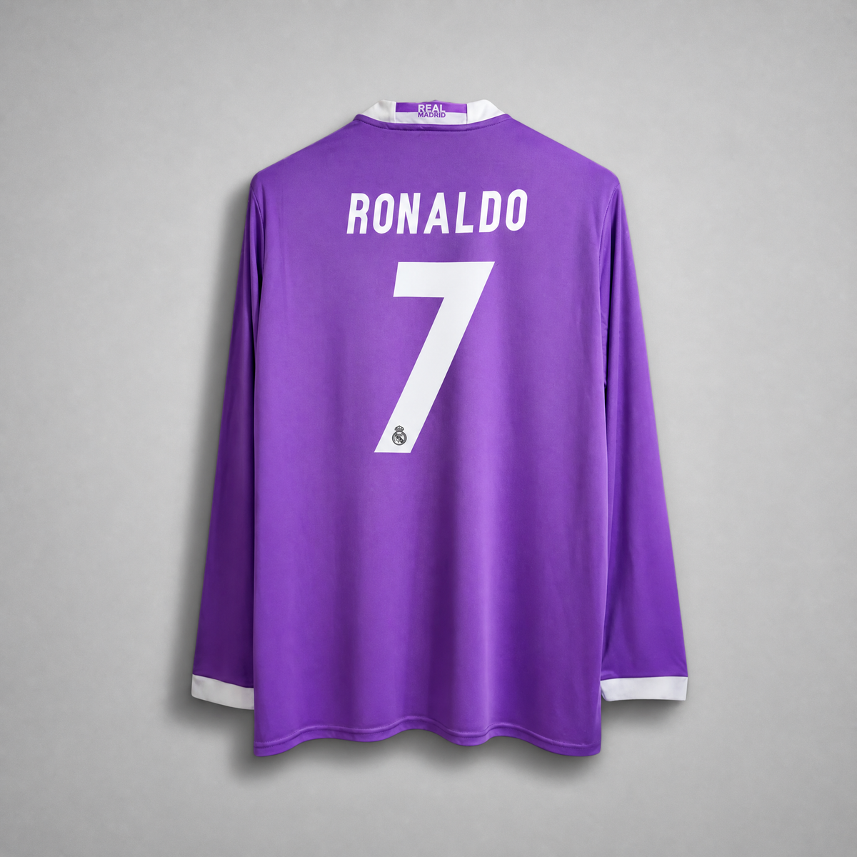 Camiseta Cristiano Ronaldo CR7 Real Madrid Visitante Manga larga 2017