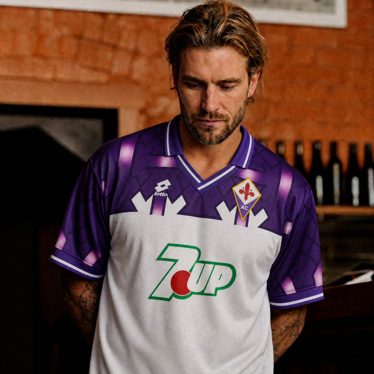 Trøje Batistuta Fiorentina Udebanetrøje 1992/93