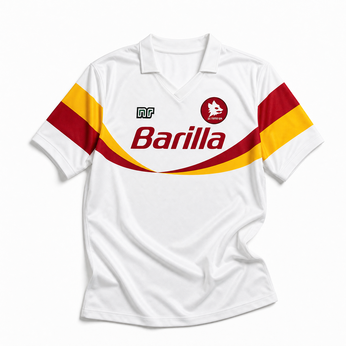 Roma Maglia Away White 1990/91