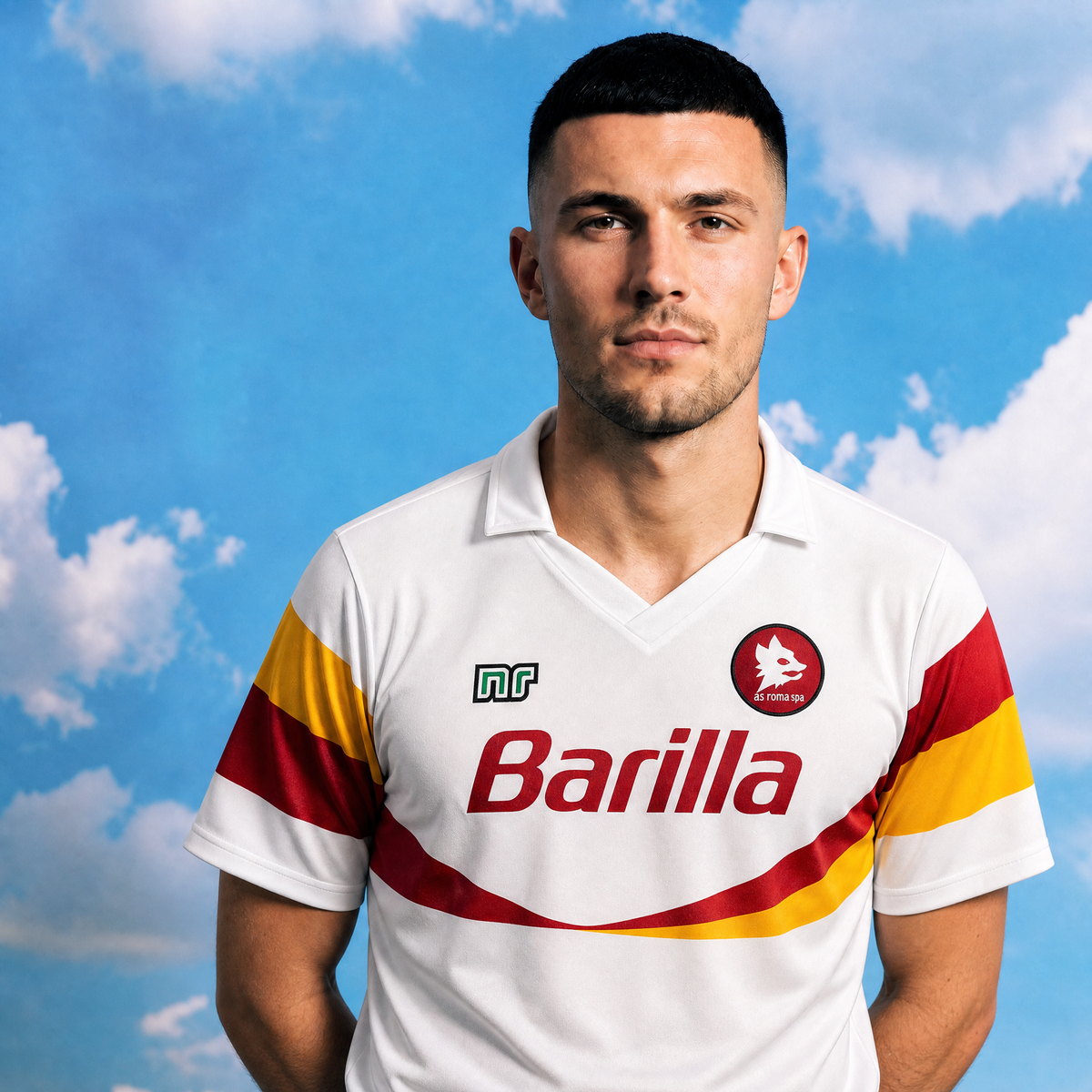 Roma Trøje Away White 1990/91