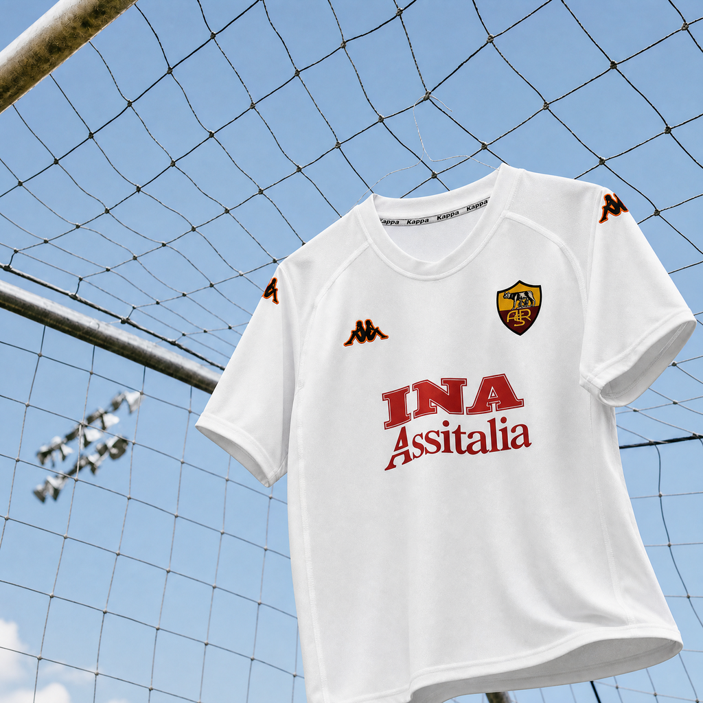 Roma Jersey Away White 2000/01