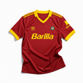 Maglia Roma Home 1991/92 rossa Adidas con sponsor Barilla e dettagli gialli