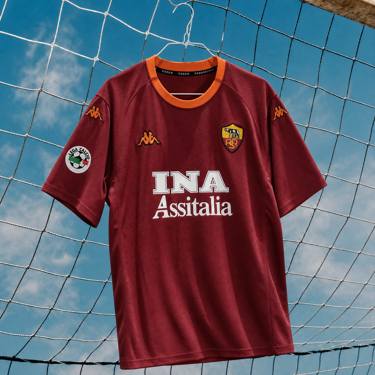 Maillot domicile de la Roma 2000/01