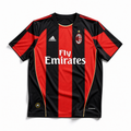 Maglia AC Milan 2010/11 home fronte strisce rosse e nere sponsor Bwin