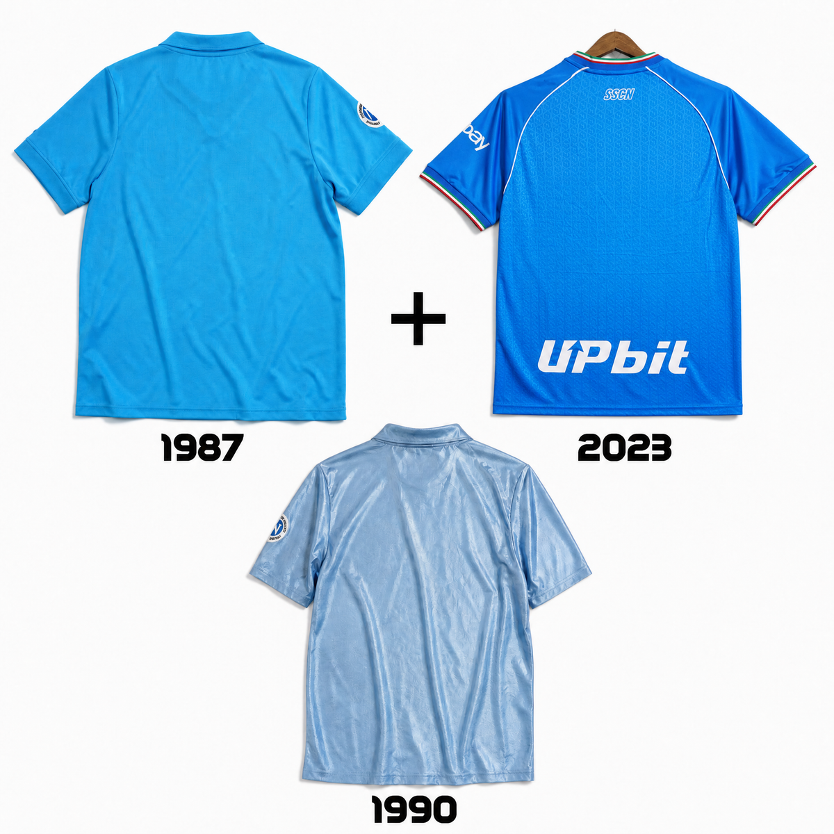 Napoli 1987 + Napoli 1990 + Napoli 2023 - Trio Scudetto 🇮🇹