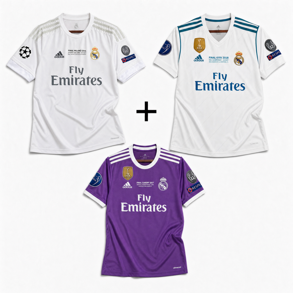 Real Madrid 2016 + Real Madrid 2017 + Real Madrid 2018