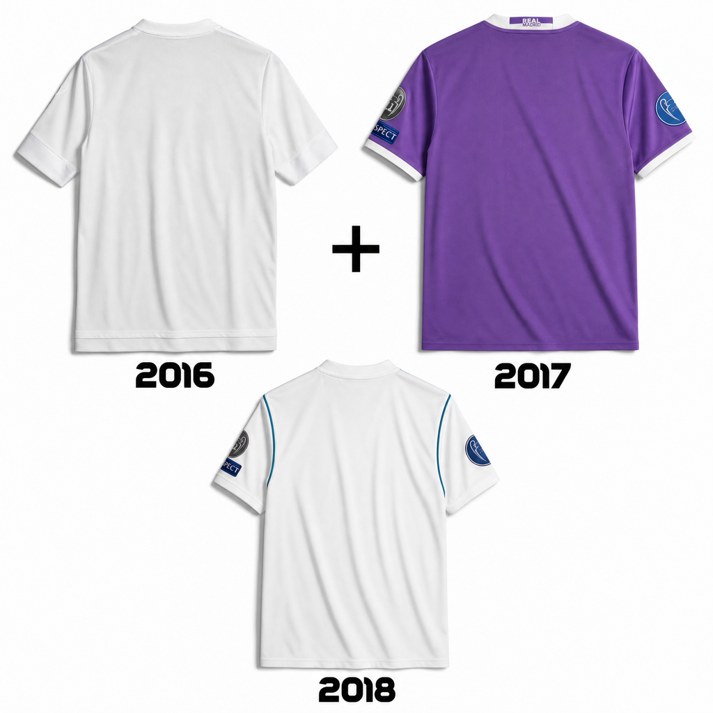 Real Madrid 2016 + Real Madrid 2017 + Real Madrid 2018