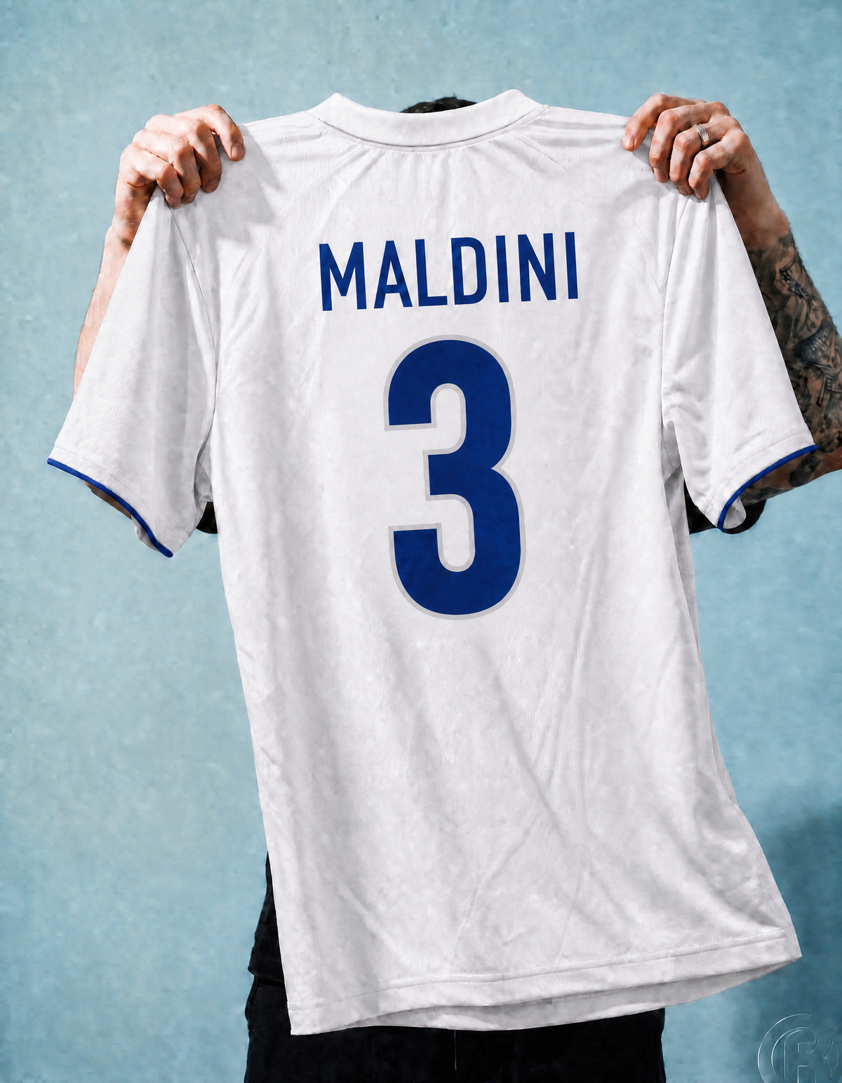 Trøje Maldini Italien ude 1999