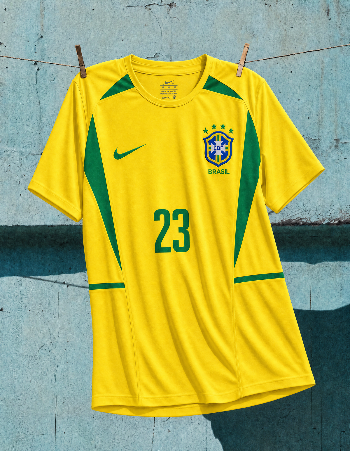 Trøje Kaká Brasilien Home 2002